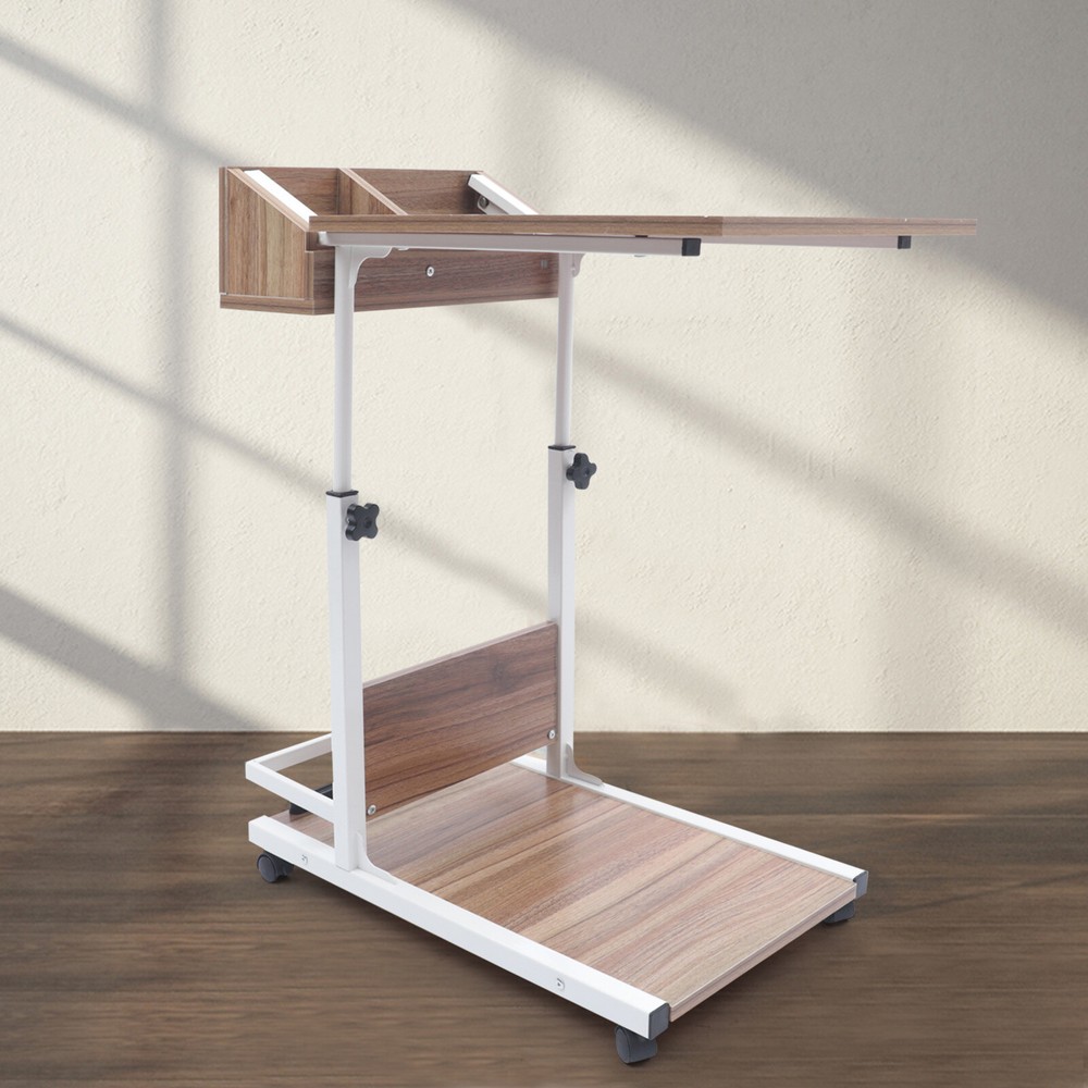 Coffee Tray C Table Couch Table Adjustable Height Bed Side Table With Wheels USA
