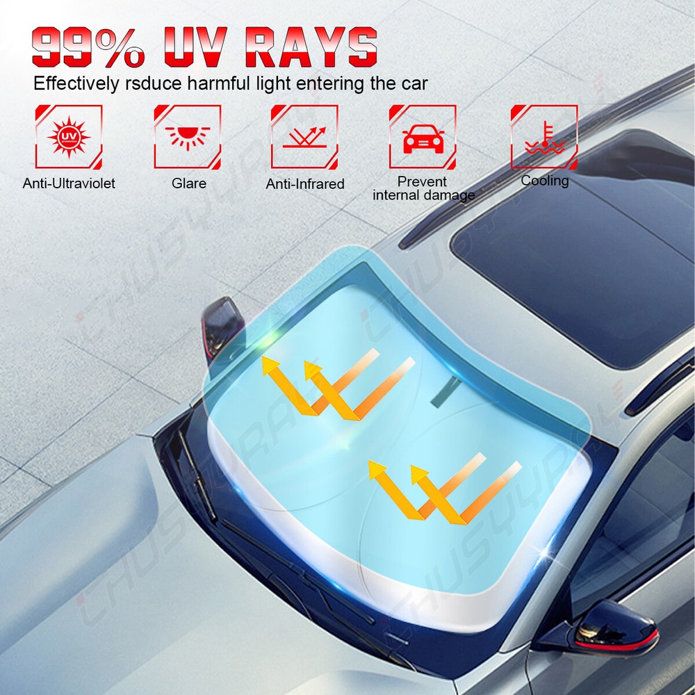 For Ford Explorer 2019 Car Windshield Sunshade Large Window Foldable Cover Visor