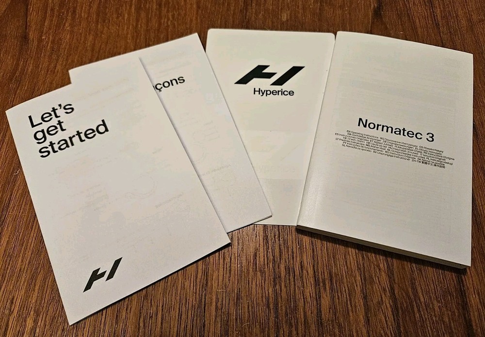 Hyperice Normatec 3 Instruction Book ONLY Nothing else