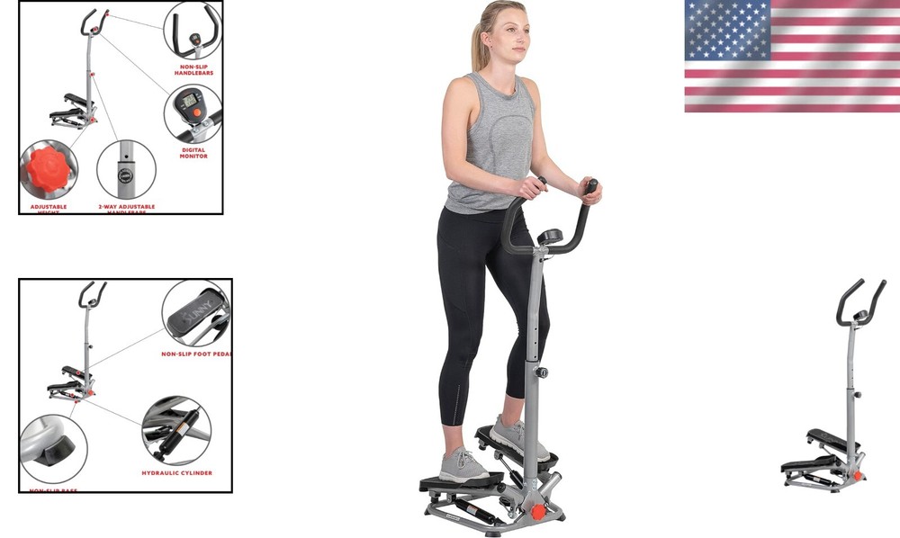 Advanced Cardio Climber Step Machine with Adjustable Height and App Support