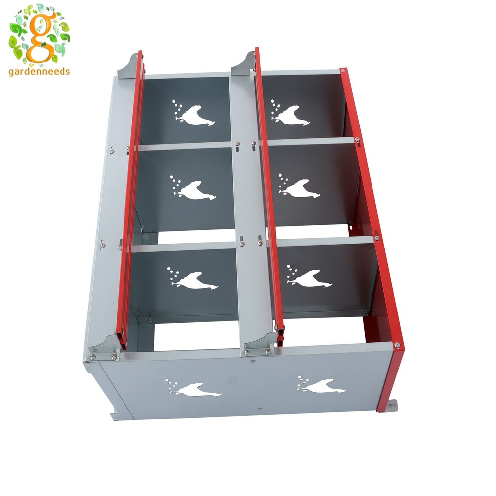 Nesting Box Chicken Laying Boxes Durable Metal 6 Compartment Nesting Boxes