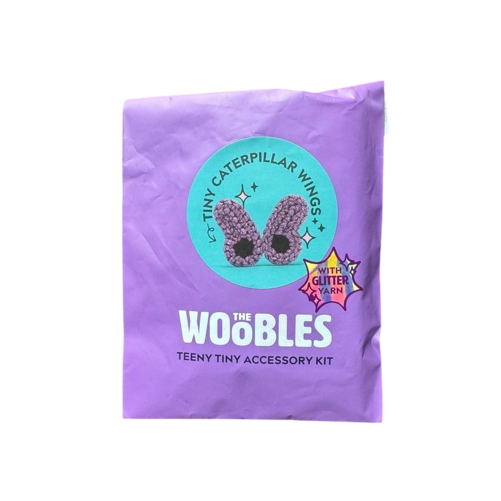 *Spring Edition* Woobles Glitter Tiny Caterpillar Wings Accessory Kit -Sealed!