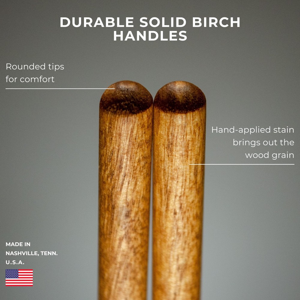 Timber Drum Co. Bell/Xylophone Mallets — MADE IN Single Pair, Hard Poly