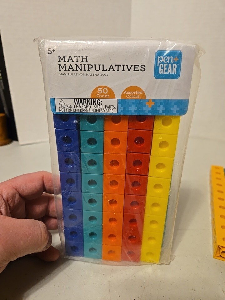 (3 Sets) Counting Cubes, Math Manipulatives Blocks, 150 Count of Assorted Colors