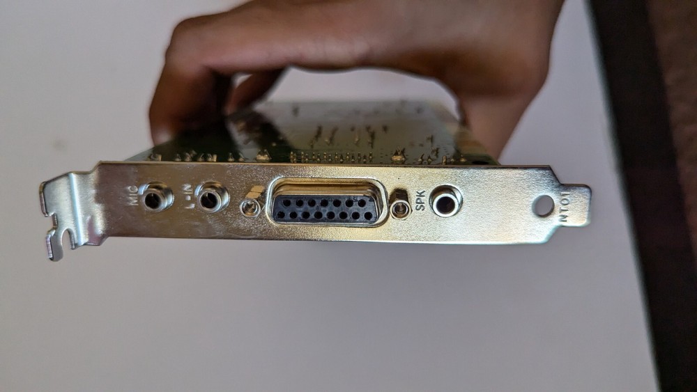 Analog Devices AD1816 FX-3D Plus Sound Card w/ Wave Table & Audio input Untested