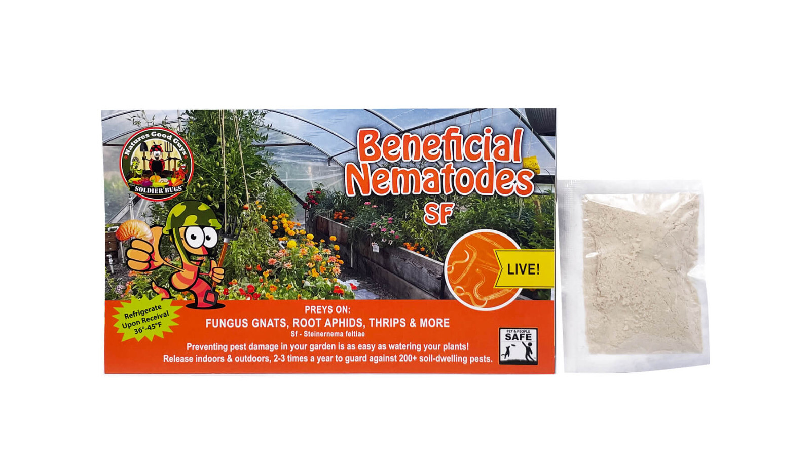 Beneficial Nematodes SF - Targets Fungus Gnats, Root Aphids, Thrips & More