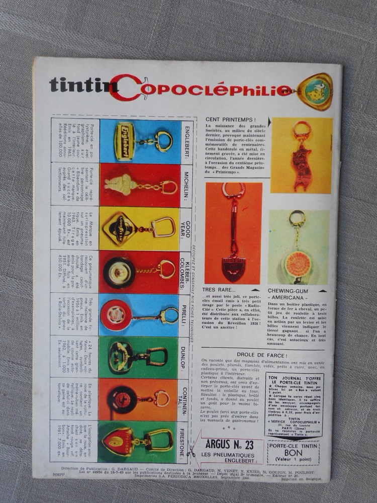 Hebdo Tintin 1St Series No. 934 Correct Condition