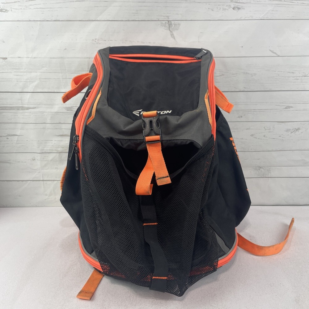 Easton Baseball Backpack "Walk Off" Model Black With Orange Trim