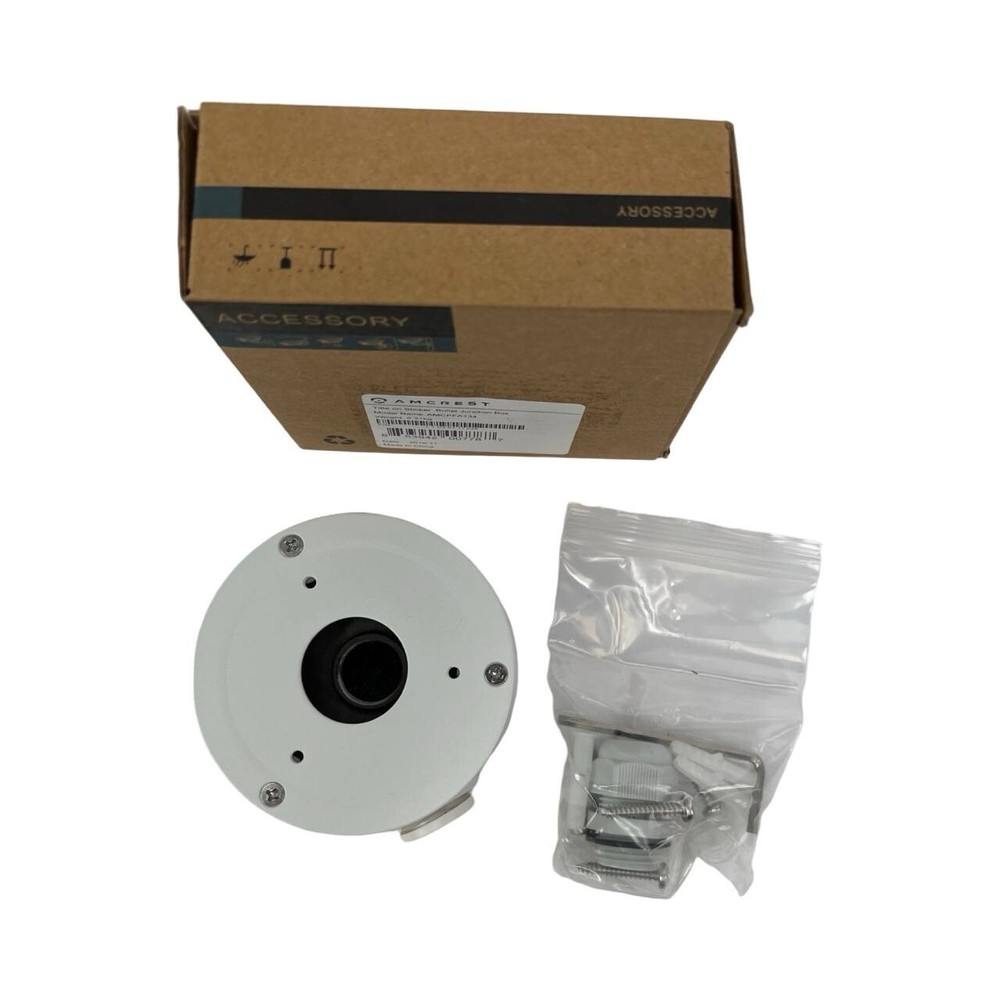 AMCREST MODEL: AMCPFA134 BULLET JUNCTION BOX NEW WHITE