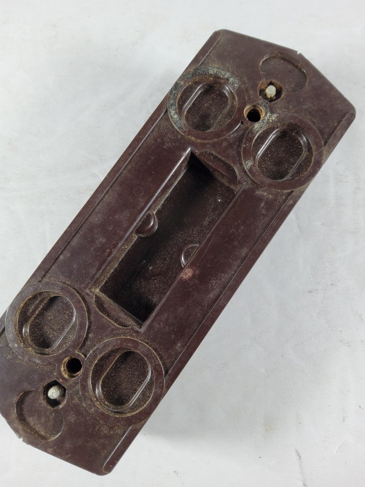 Vintage Bakelite Art Deco Style Inline 2 Plug Outlet