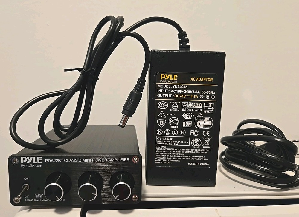 Pyle PDAA22BT Mini Power Amplifier Bluetooth 2x240 Watt