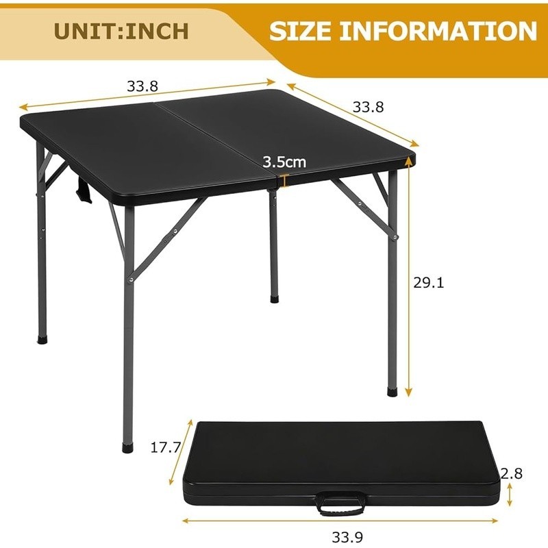 Folding Card Table Easy Assembly Multipurpose Indoor Outdoor Capacity New