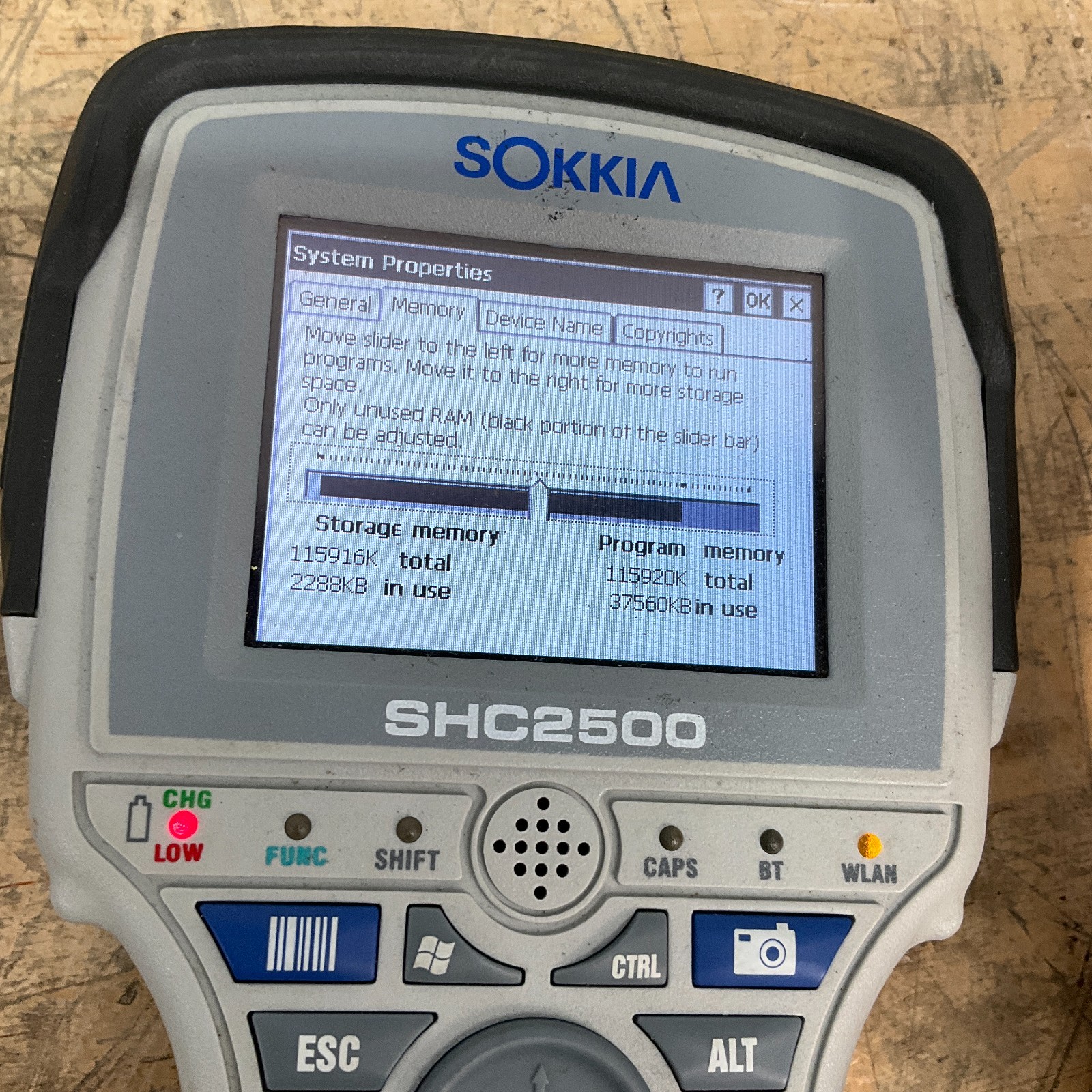 Sokkia SHC2500 Surveying Field Data Collector Tested and Working
