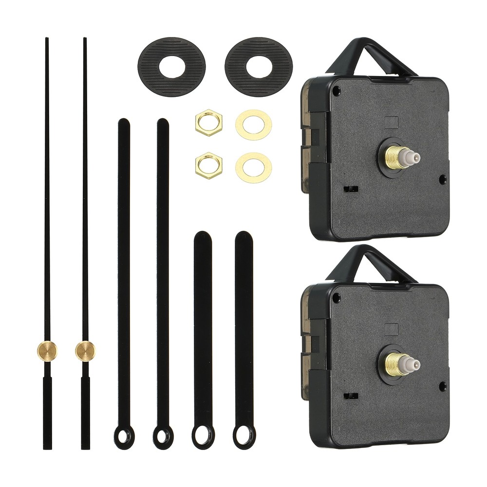 Clock Mechanism Replacement, 2Set Quartz Clock Mechanism DIY Wall Clock, 17002