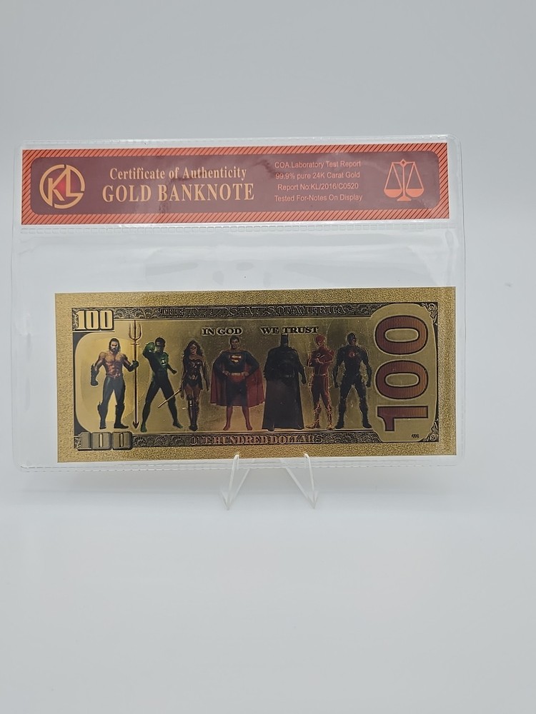 DC Cyborg Novelty 100$ Dollar Bill