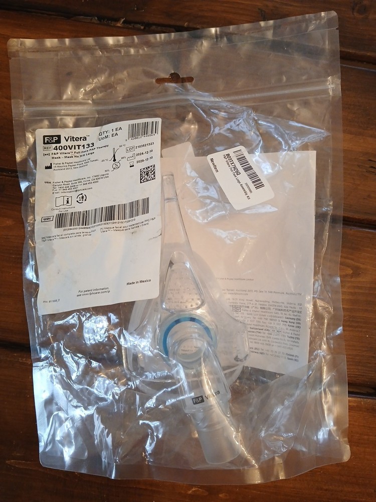 F&P Vitera Full Face Assembly Kit Without Headgear Size LARGE