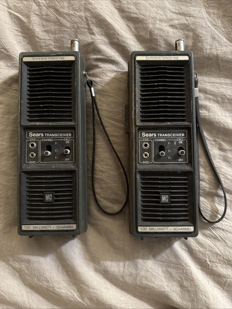 Sears transceiver Radios UNTESTED 100 MILLIWATT READ DESC VINTAGE TECH