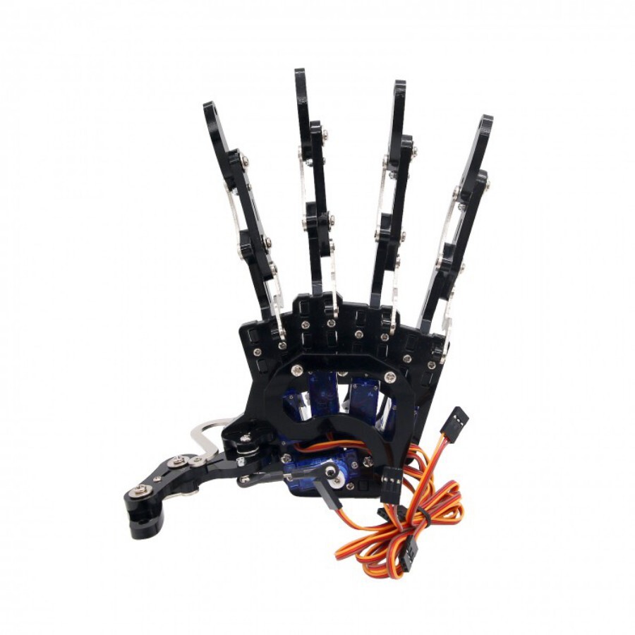 Robot Mechanical Claw Clamper Gripper Arm Left Hand Five Fingers with Servos