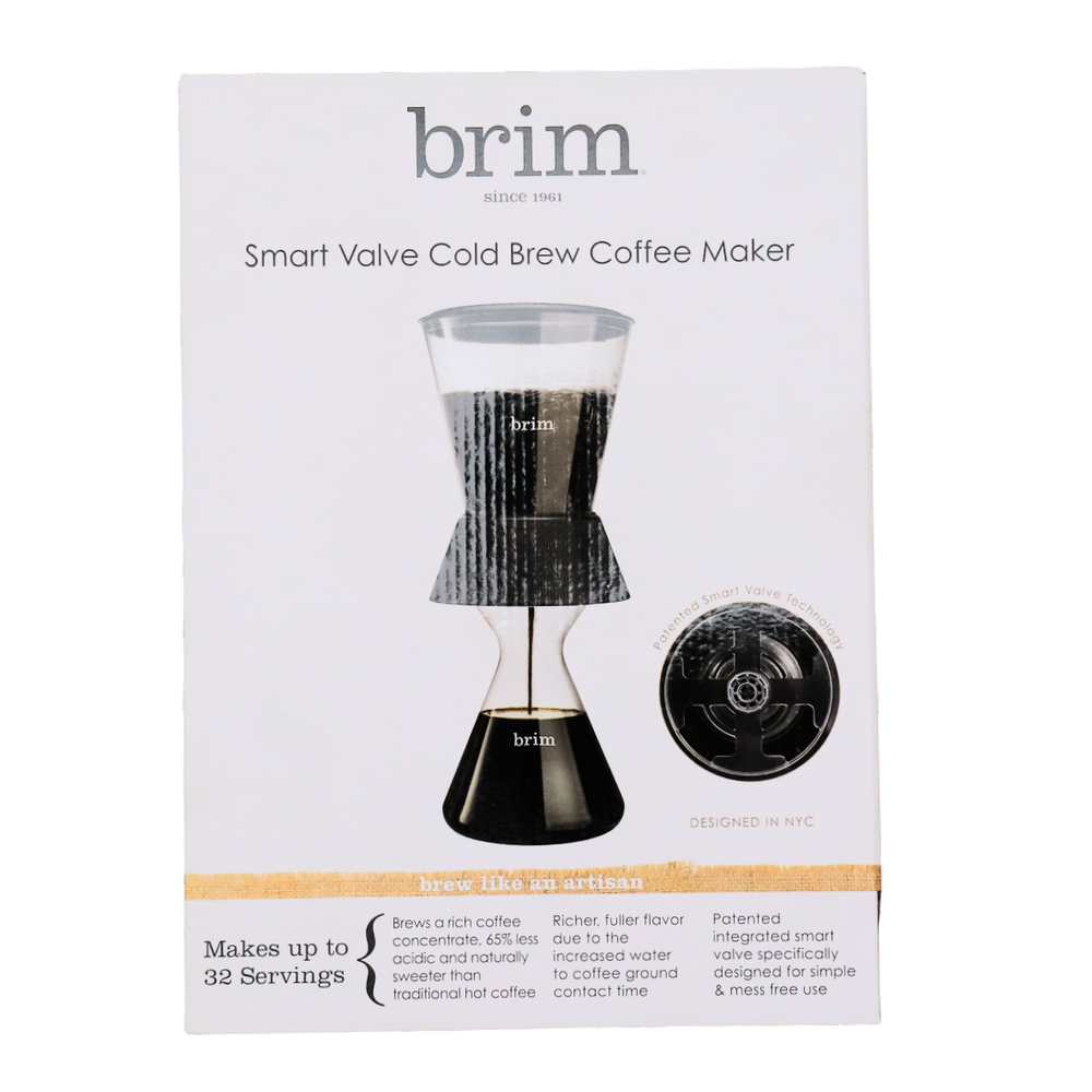 Brim Smart Valve Cold Brew Coffee Maker Model Number 62869