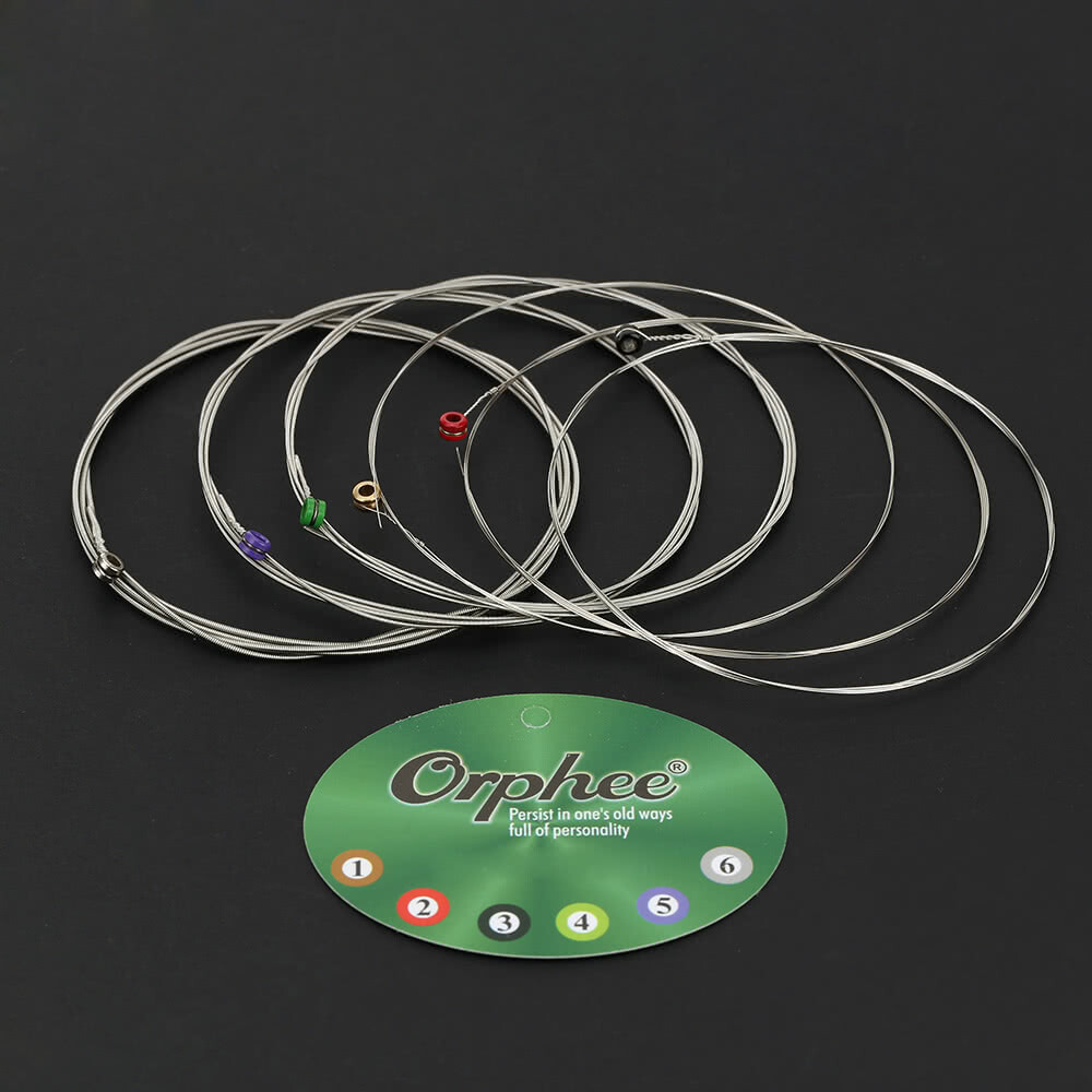 5 Sets Orphee Electric Guitar Strings Nickel Plated Super Light 6Pcs/set