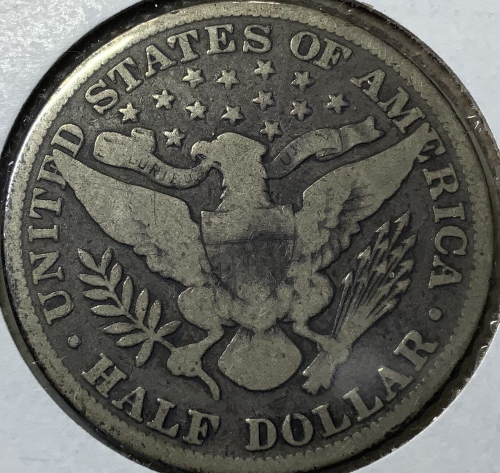 1896 United States Barber Half 50c