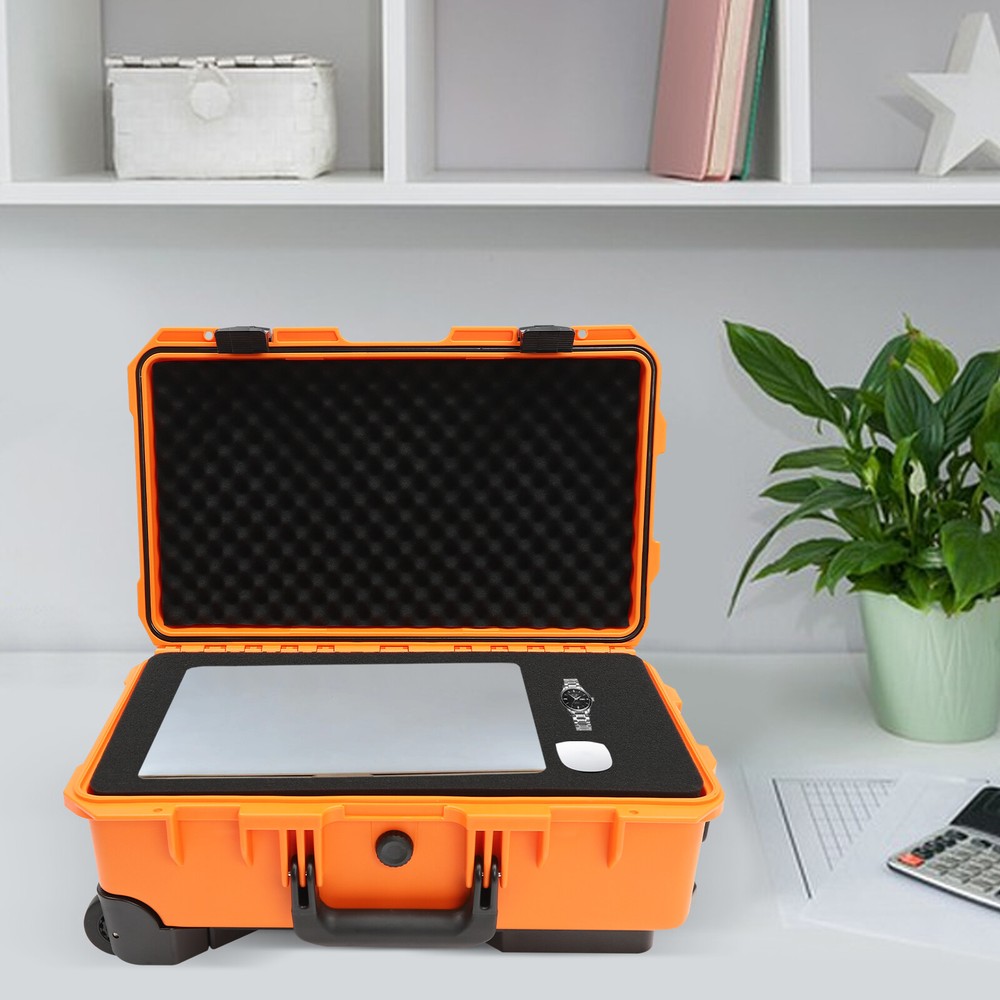 22" Multi-Purpose Camera Box Camera Protect Roller Hard Carry Case Waterproof