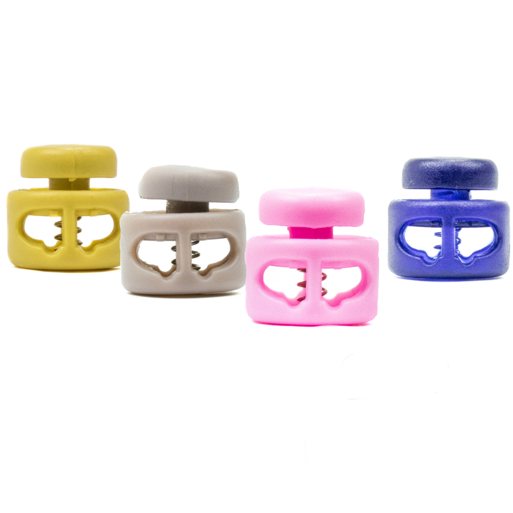 Paracord Planet Double Barrel Black Cord Lock Draw String Toggle Stopper