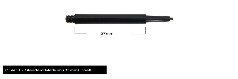 Harrows Clic Standard Medium 2ba Dart Shafts - Black