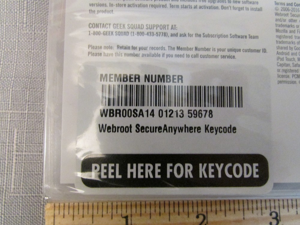 Webroot SecureAnywhere Internet Security - for Windows & Mac New Sealed