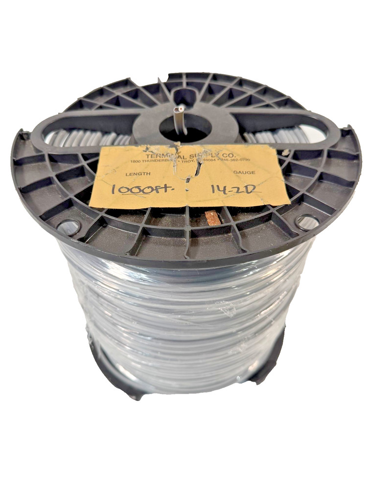 TERMINAL SUPPLY 14AWG DUPLEX PARALLEL WIRE 1000' SPOOL 2 CONDUCTOR (WHITE/BLACK)