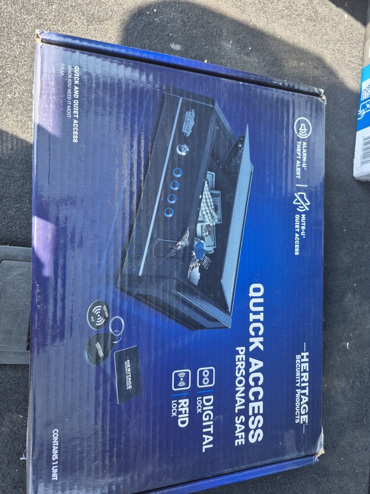 Heritage Quick Access Personal Safe RFID & Digital Lock – New in Box