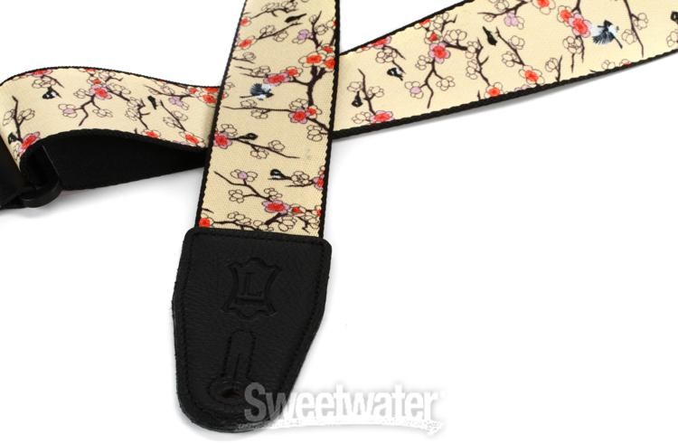 Levy's MPD2 Polyester Guitar Strap - Cherry Trees & Birds