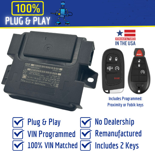 2014 RAM 1500-5500 RF Hub Module Part# 68213679AH w/ programmed keys