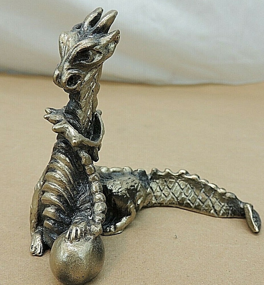 DRAGON, BRASS, 4" LONG