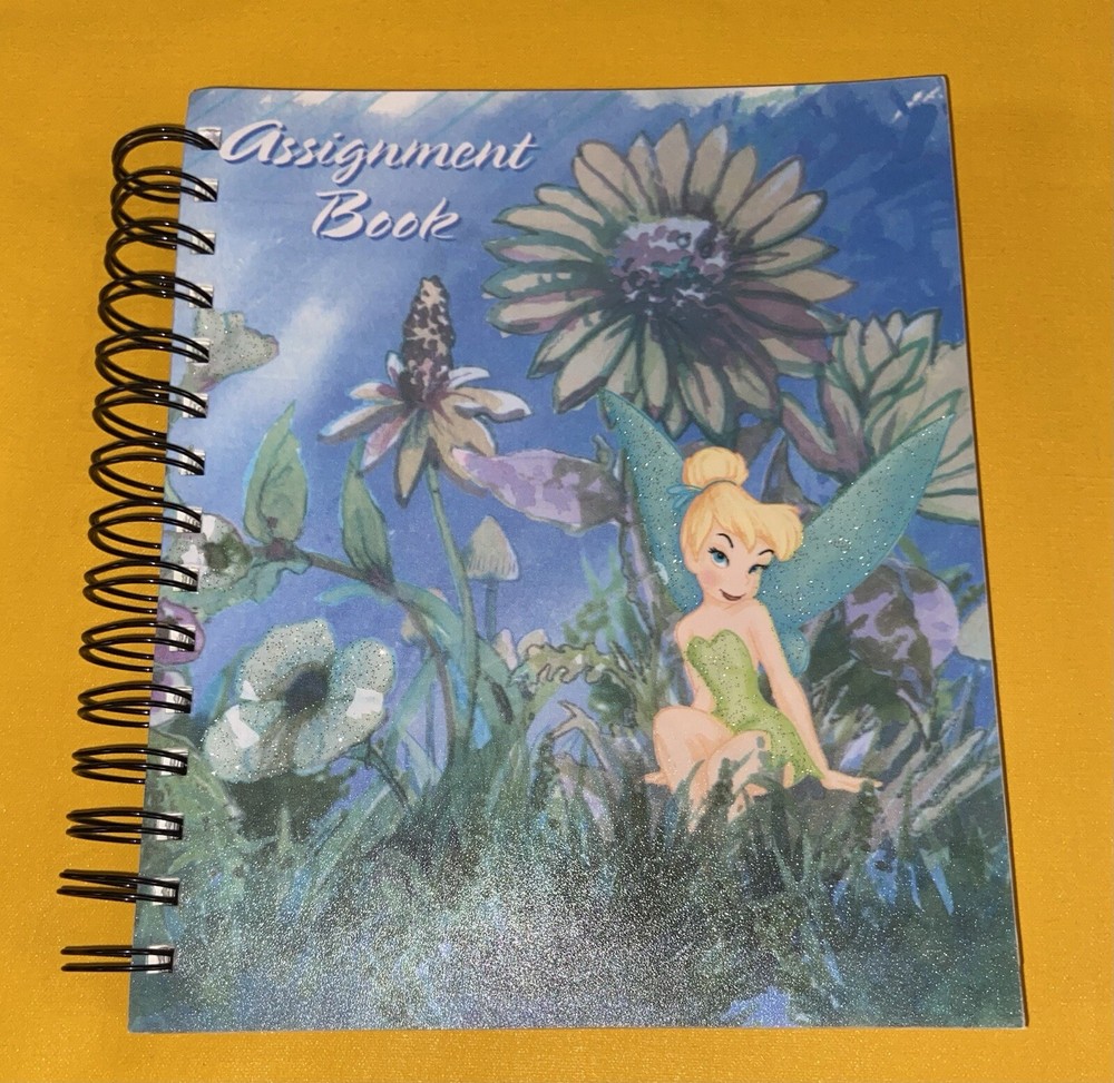 Disney Tinkerbell School Class Assignment Book Notebook Address Stickers RARE TX