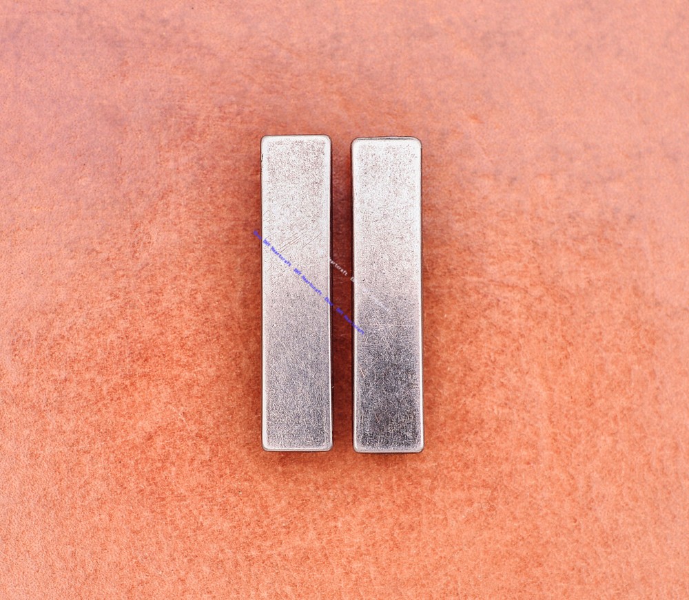 30X Antique Silver Metal Solid Rectangle Leather Rivet Studs Tacks Leathercraft