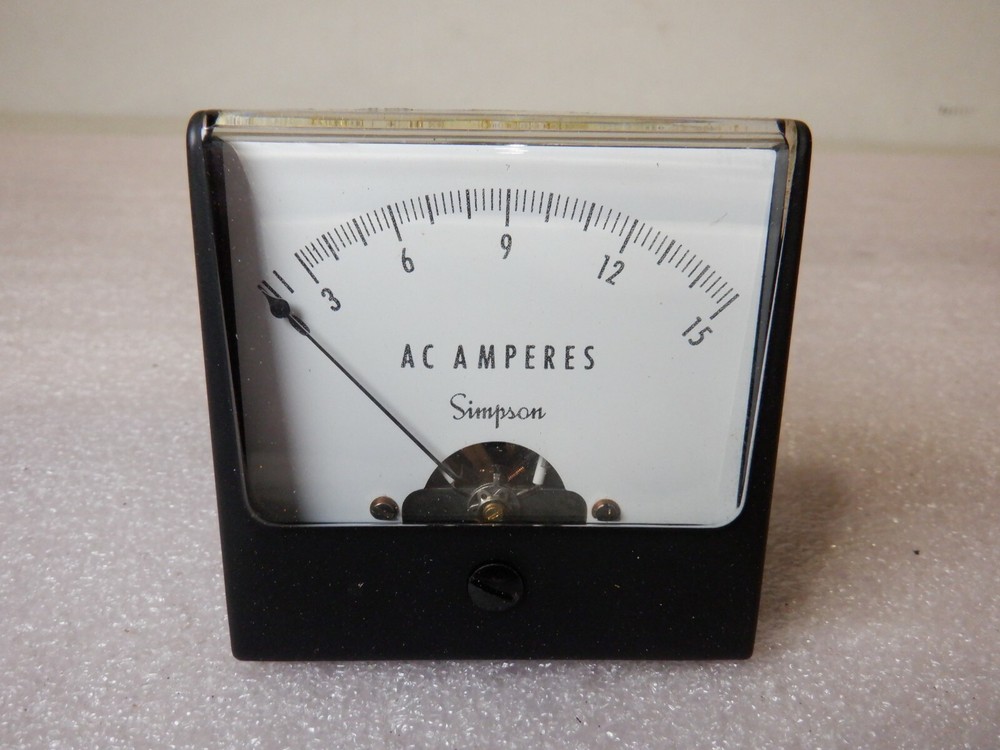 SIMPSON 1257 0-15 AC AMP METER