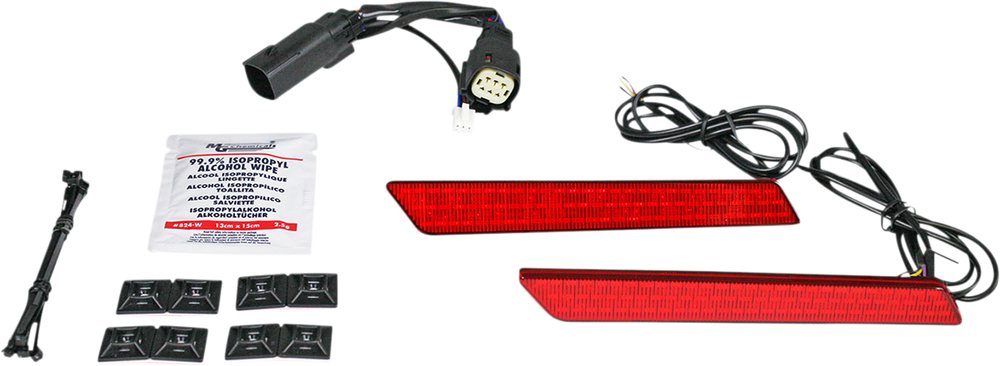 Custom Dynamics CD-LATCH-DC4-R Dual Color LED Saddlebag Latch Lightz