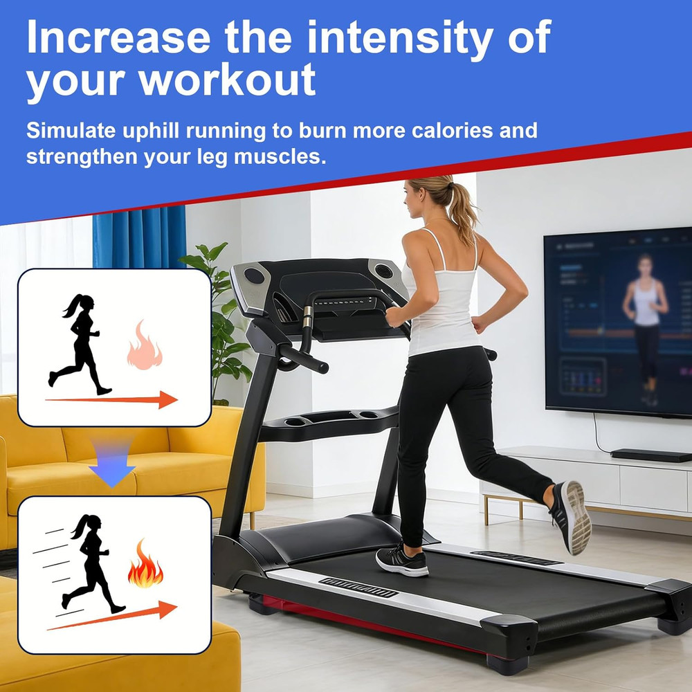 4Pcs Treadmill Incline Riser Blocks, Walking Stackable Height Adjustable Incline