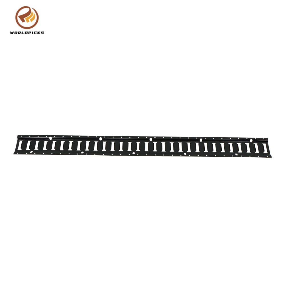 Black 35 Pack Multi-Size E Track Rail Kit, 5ft 8ft Rails With Straps Hardware