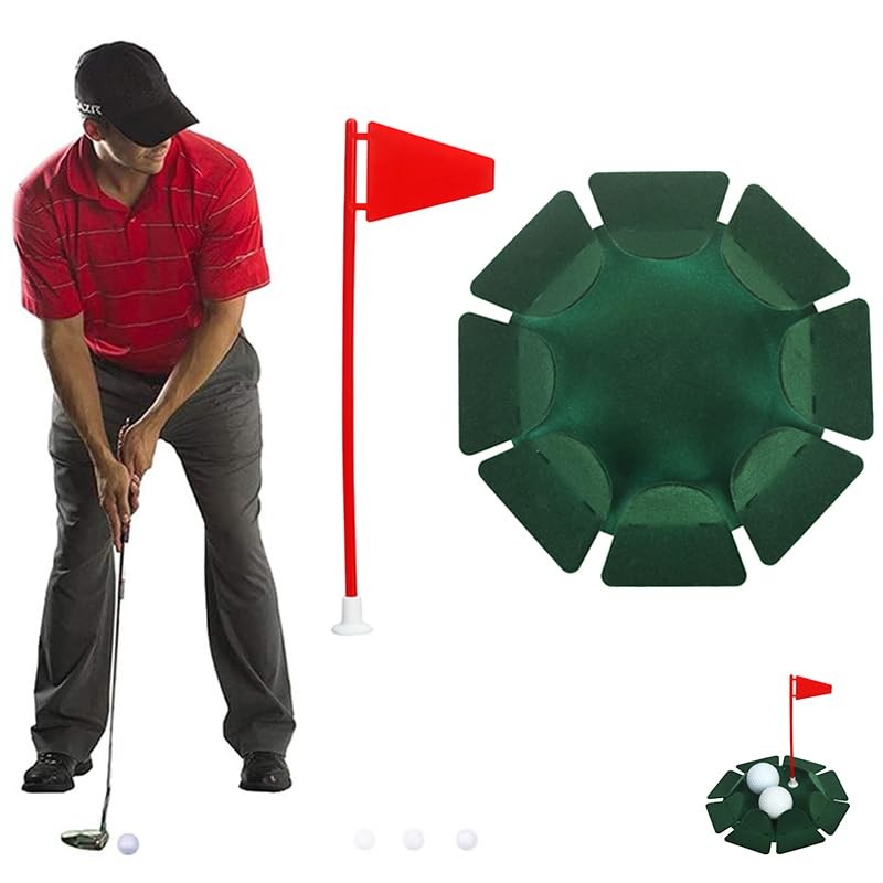 2 PCS All-Direction Golf Putting Cup Golf Practice Hole Cup Surface Flocking ...