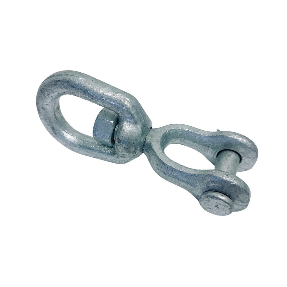 Galvanized JAW EYE Swivel Marine Mooring 1/4", 5/16", 3/8", 1/2", 5/8", 3/4", 1"