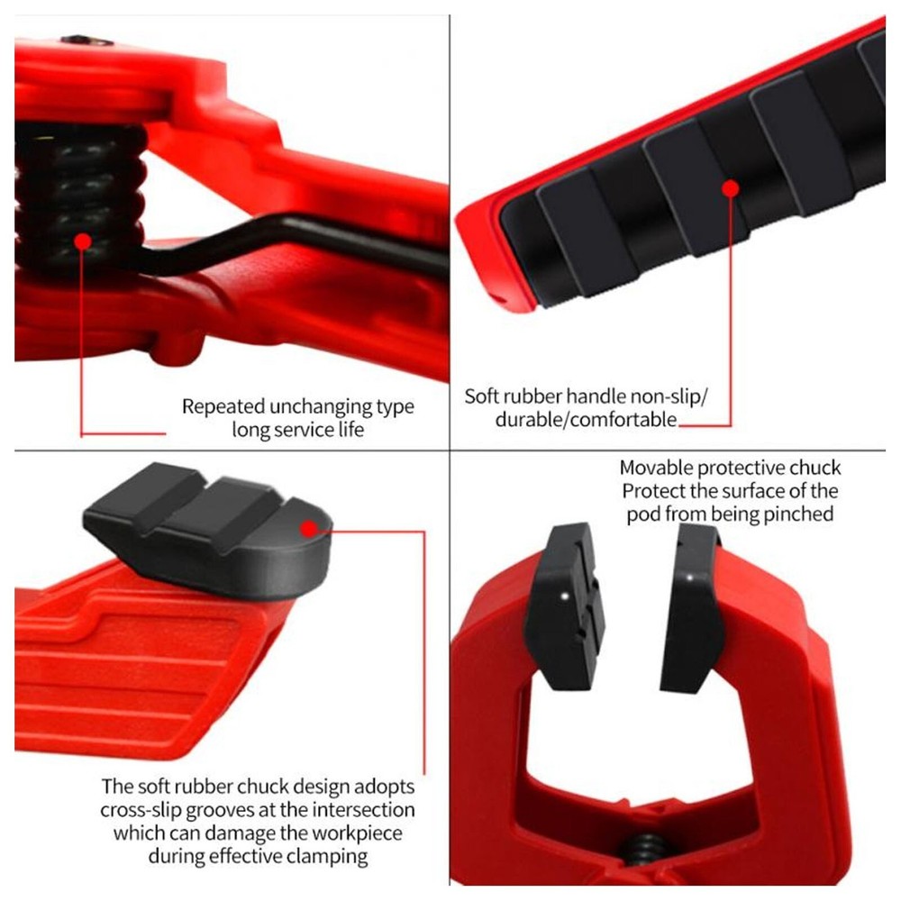 Spring Clamps Overstriking Spring Soft Rubber Handle Engineering Plastics