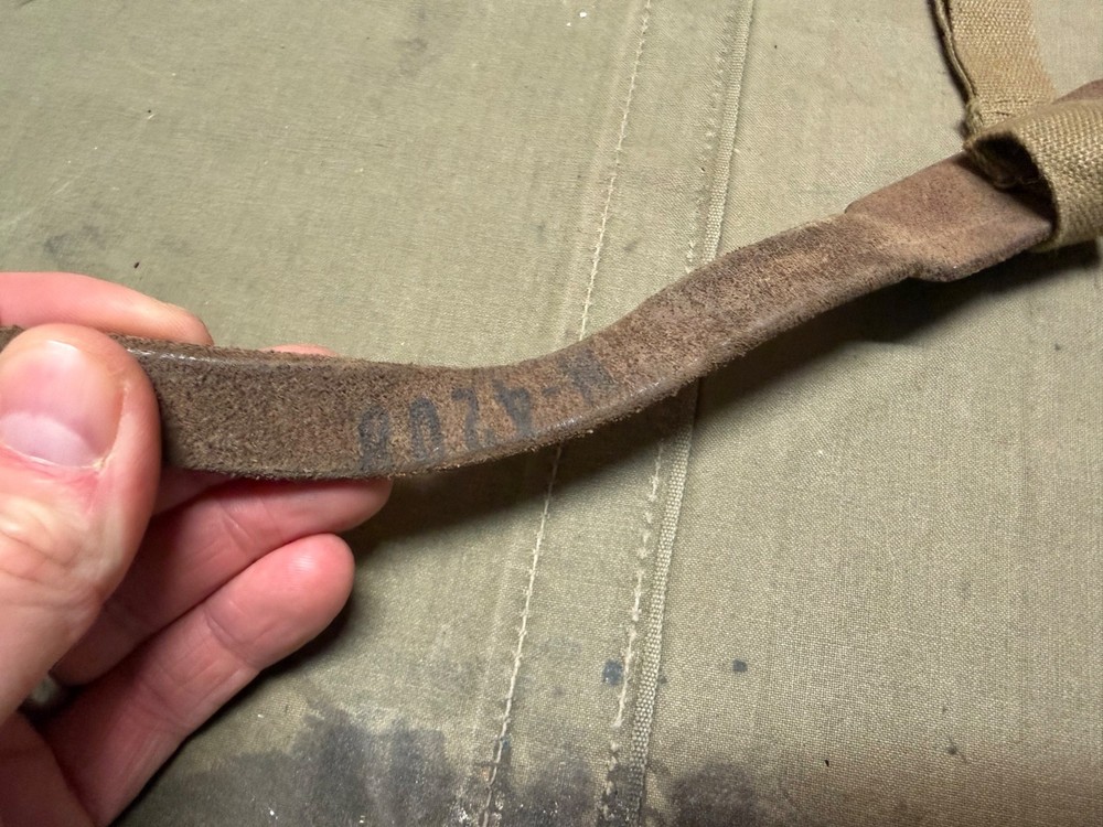 ORIGINAL WWI US ARMY M1910 HAVERSACK PACK TAIL LEATHER INSERT