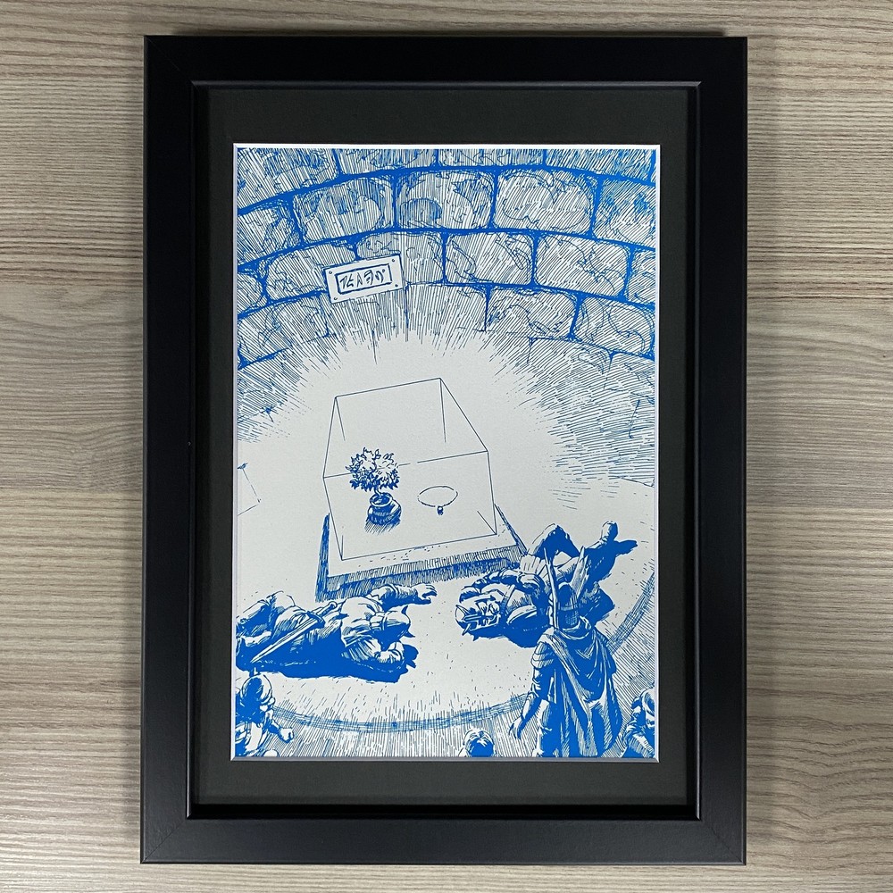 DUNGEONS & DRAGONS FRAMED ART: CONSEQUENCES, GARY GYGAX D&D