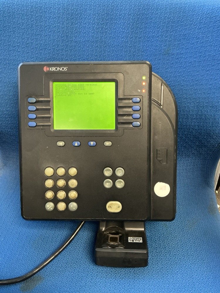 KRONOS System 4500 Time Clock Card Reader Terminal, 8602004-001-Free SHP