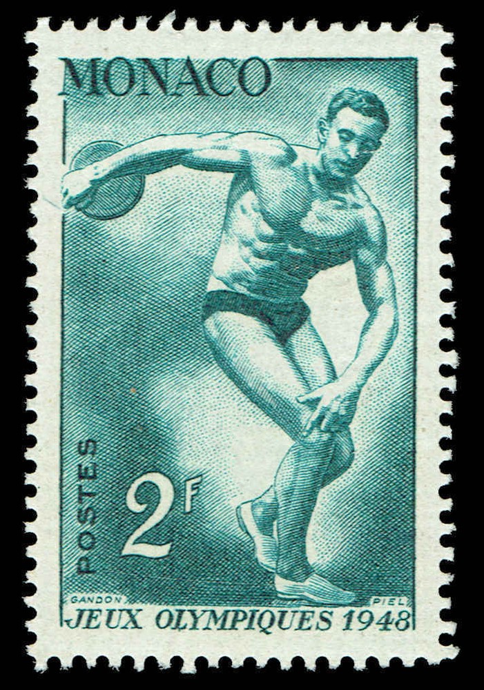 Discuss Thrower - Olympics MONACO Scott # 206 Mint Never Hinged 1948 Commemorati
