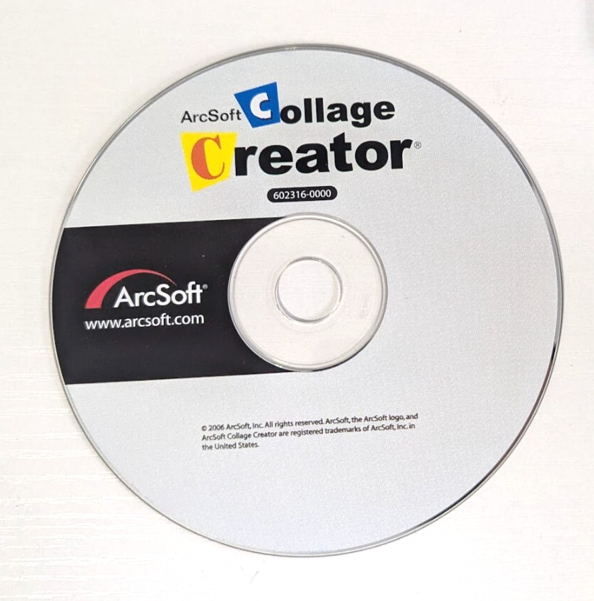 ArcSoft Collage Creator Software CD - **DISC ONLY, NO CASE, or ART**
