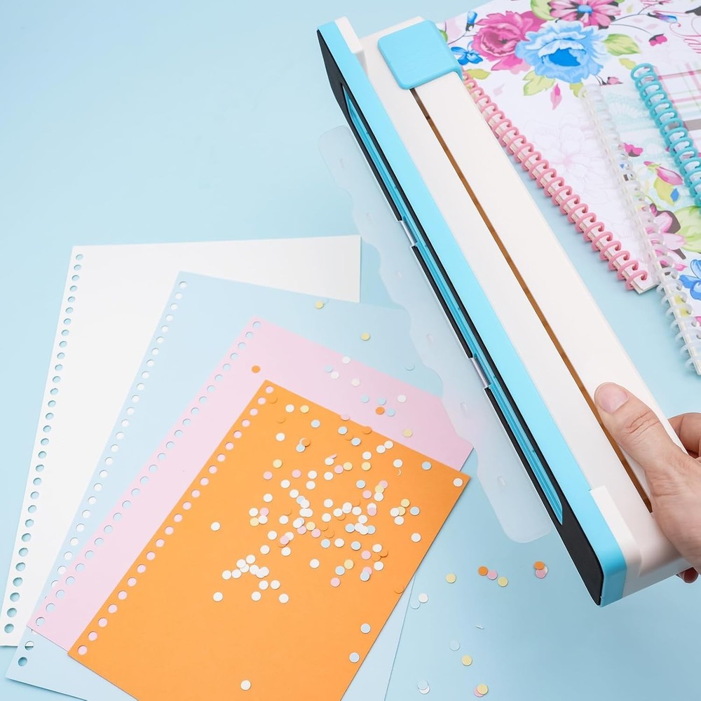 30 Holes Binding Punch - Adjustable Multi-Hole Puncher for Notebooks & Planners