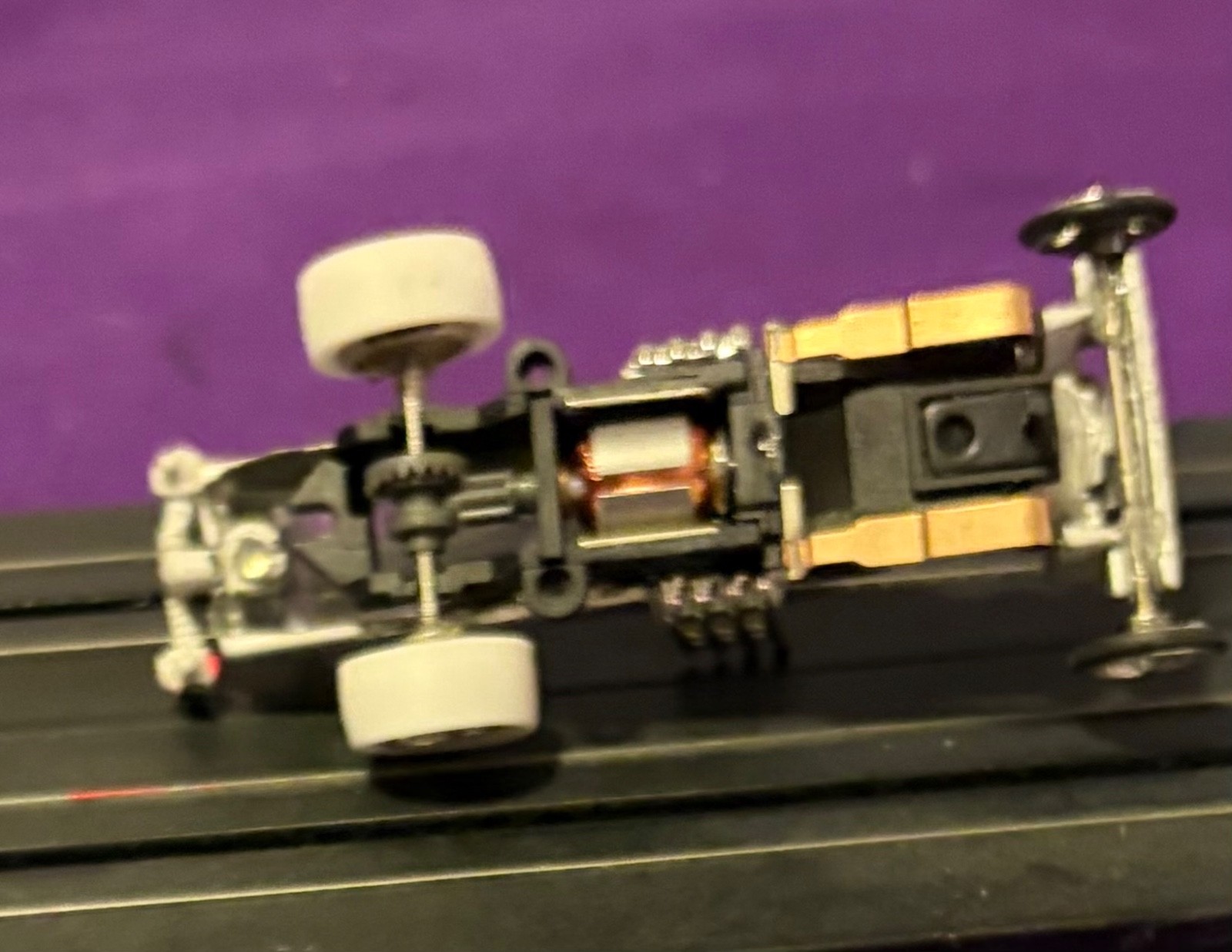 Grandpa Munster Dragula coffin White body hoslotcar Jag tr3 chassis never ran